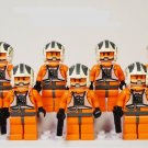 10pcs X-Wing Pilot Minifigures Lego Compatible Star Wars Sets