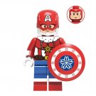 Chrismas Steve Rogers Minifigures Lego Compatible Minifigure