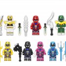 Red Soldier Green Soldier Yellow Warrior Minifigures Lego Compatible Power Rangers Set