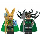 Loki Goddess of Death Hela Minifigures Lego Compatible Thor movie Sets