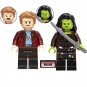 2pcs Star-Lord Gamora Minifigures Lego Compatible Guardians of the Galaxy Vol.3 Set