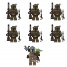 8pcs The Mandalorian Grogu Heavy Infantry Mandalorian Minifigures Lego Compatible TV Sets