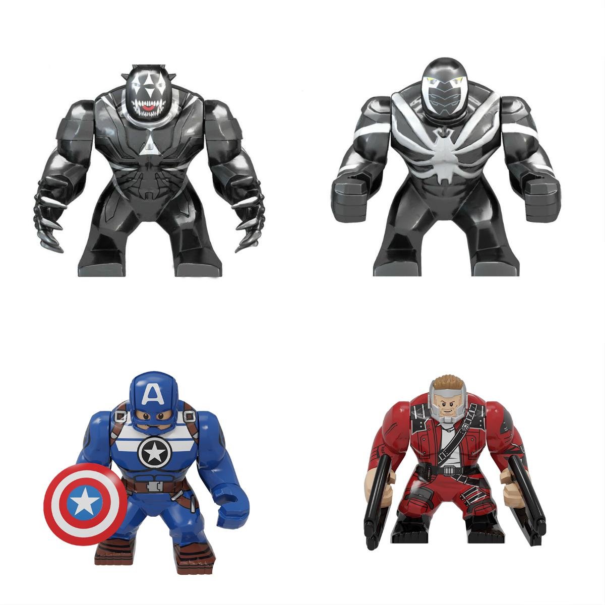 Big Agent Venom Coyote Star-Lord Minifigures Lego Compatible The Avengers Sets