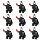 9pcs Red Fork Minifigures Lego Compatible Super Heroes Sets