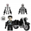 3pcs The Terminator T800 motorcycle Minifigures Lego Compatible Movie Sets