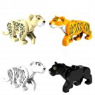 Tiger Vs leopard Minifigures Lego Compatible Animal Sets