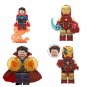 Damaged Iron Man Doctor Strange Minifigures Lego Compatible Avengers Endgame Sets