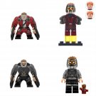 4pcs Big Small Star-Lord Minifigures Lego Compatible Super Heroes Sets