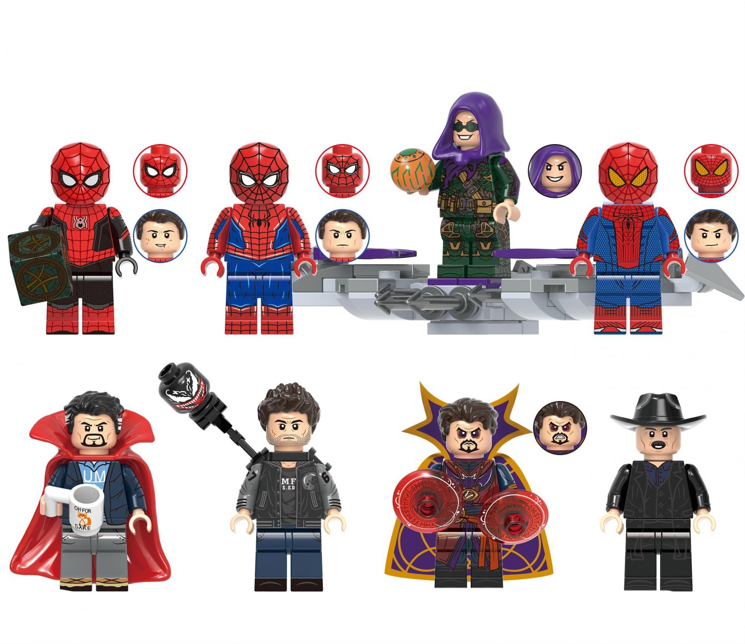 J.Jonah Jameson Eddie Brock Green Goblin Amazing Spider-Man Minifigures ...