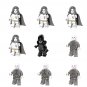 9pcs Prometheus Alien Minifigures Lego Compatible Movie Set