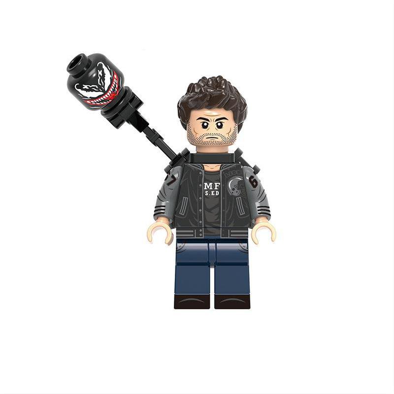 Eddie Brock segregate Venom Minifigures Lego Compatible Venom Minifigure