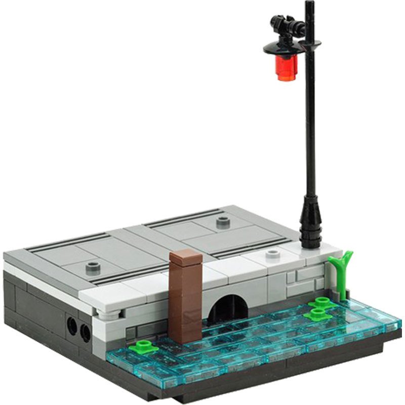 City sewer building block Lego Compatible Minifigures