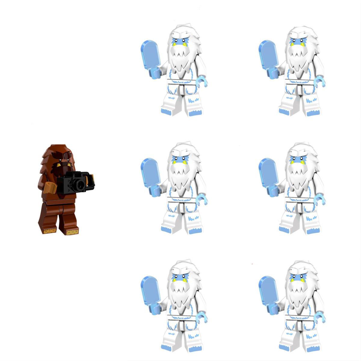 Sasquatch Yeti Minifigures Lego Compatible Minifigure Set