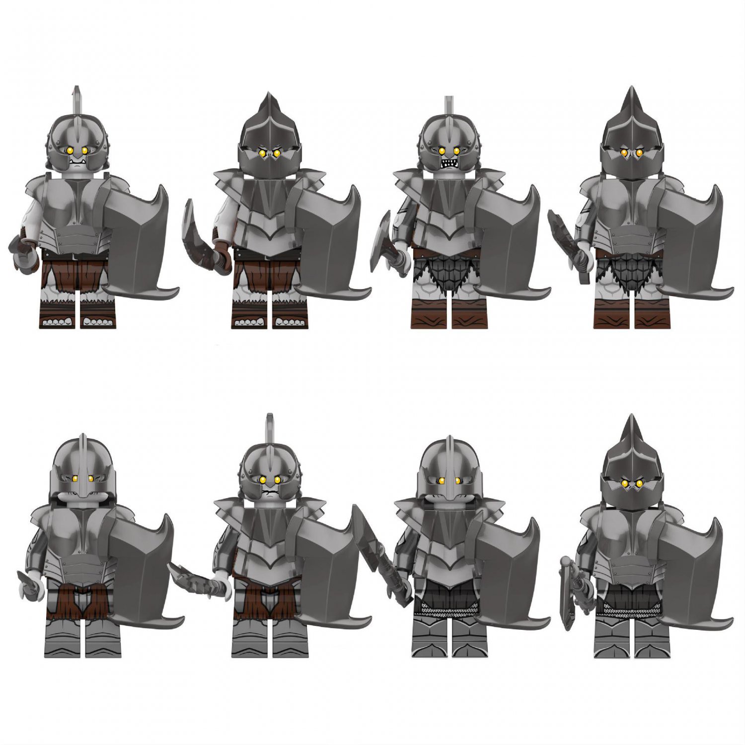 New Uruk-hai Minifigures Lego Compatible Uruk-hai Set