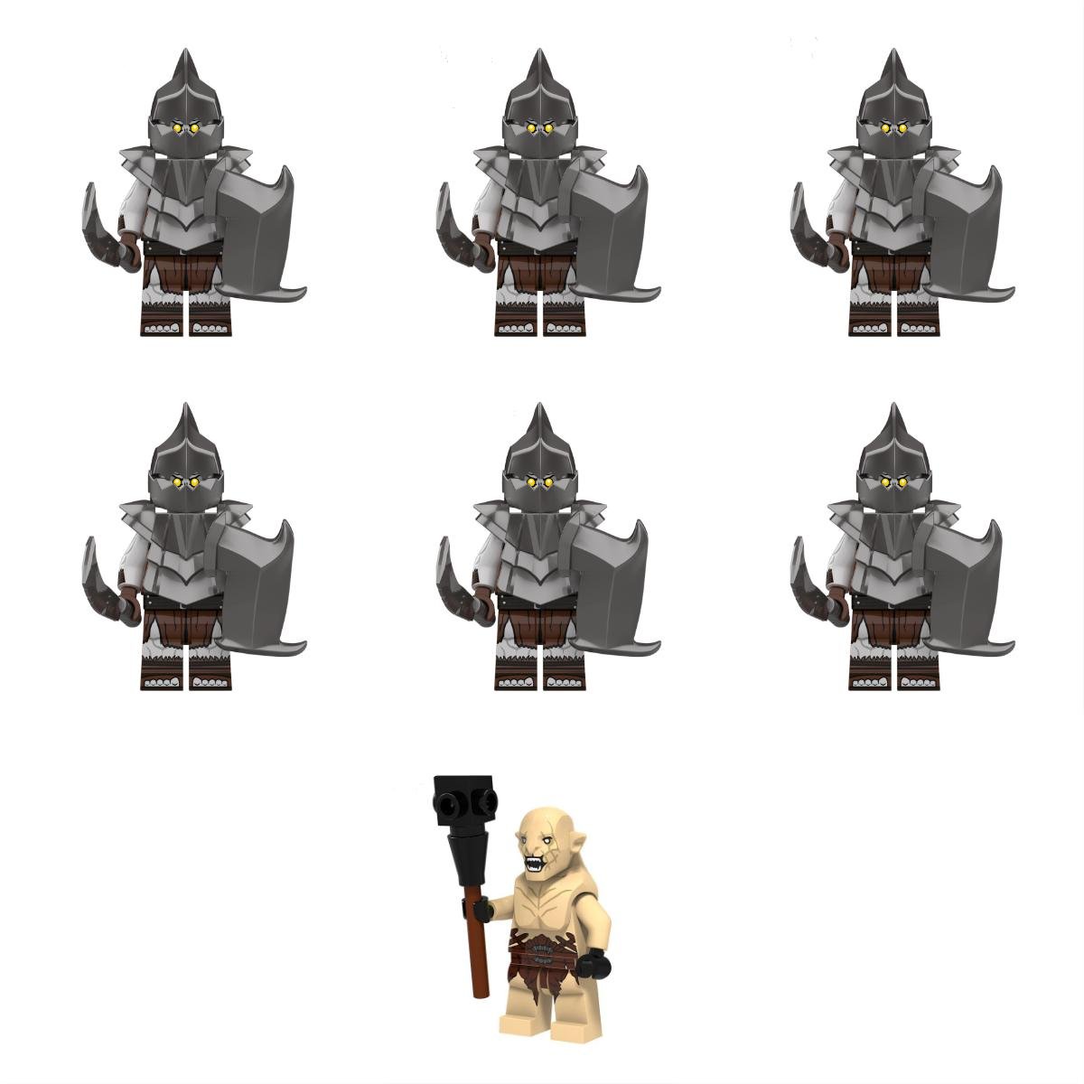 7pcs Azog Orcish Minifigures Lego Compatible Hobbits Sets