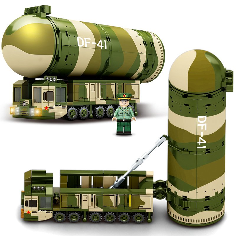 China DF-41 Intercontinental Missile Minifigures Lego Compatible Military missile Set