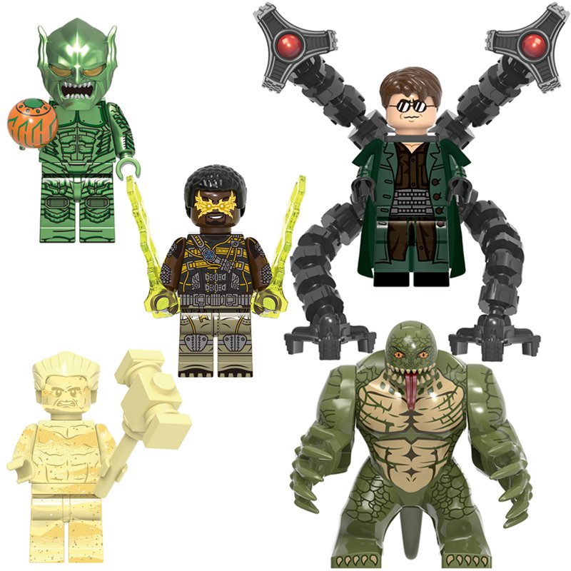 Doctor Octopus Electro Sandman Lixard Minifigures Lego Compatible Super 