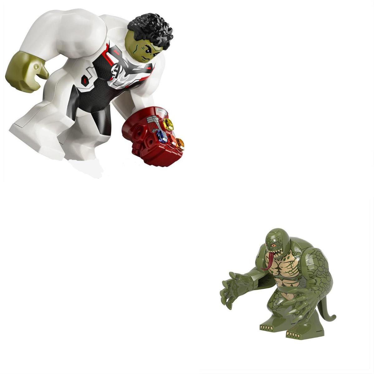 Hulk VS Lizard Minifigures Lego Compatible Super Heroes Set