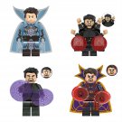 4pcs Super Strange Minifigures Lego Compatible Doctor Strange 2 Set