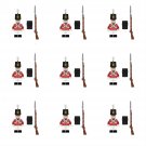 9pcs British Fusilier Soldiers Minifigures Lego Compatible British Army Set