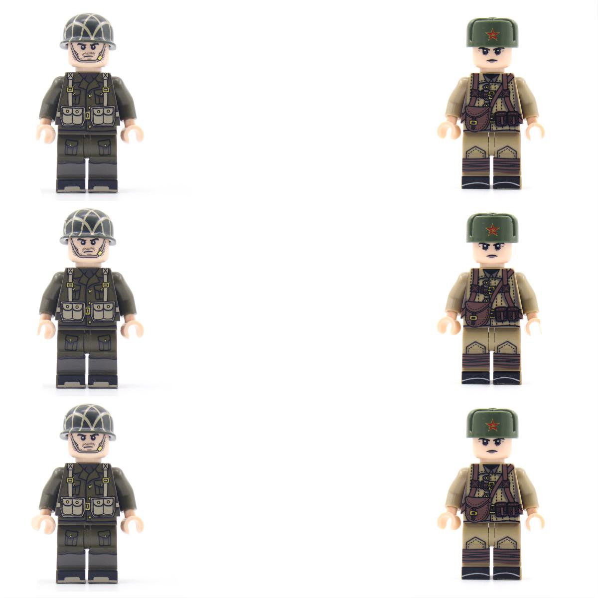 American army VS Soviet Army Minifigures Lego Compatible Military 2022