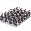 24pcs German army Field Cap Minifigures Lego Compatible WW2 Sets