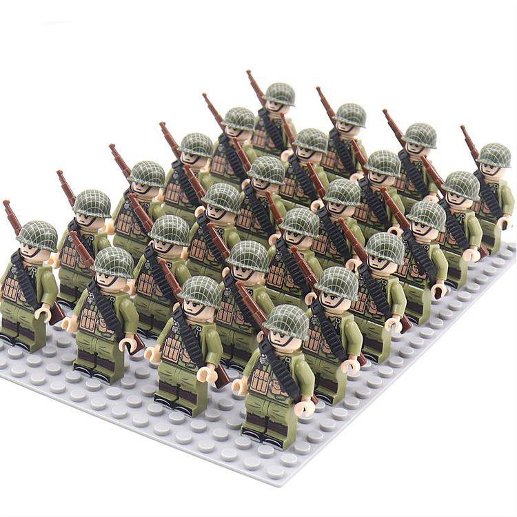 WW2 US Army Gunslinger Team Minifigures Lego Compatible Military Sets