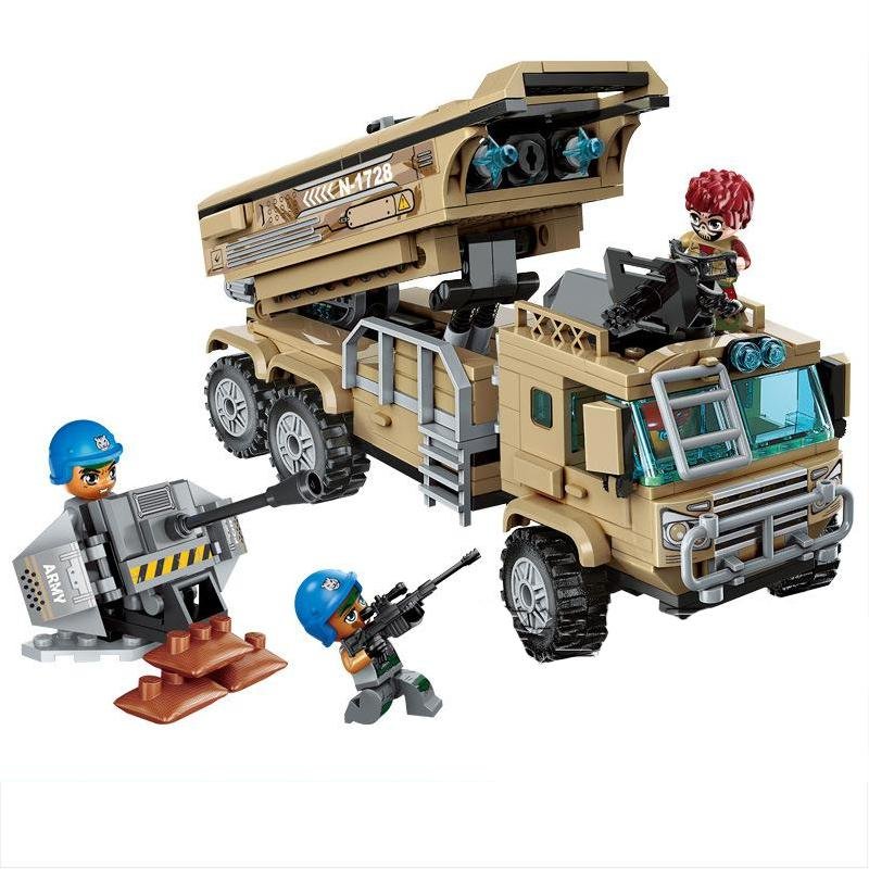 US Soldier Sneak Attack Missile Truck Minifigures Lego Compatible Military Set