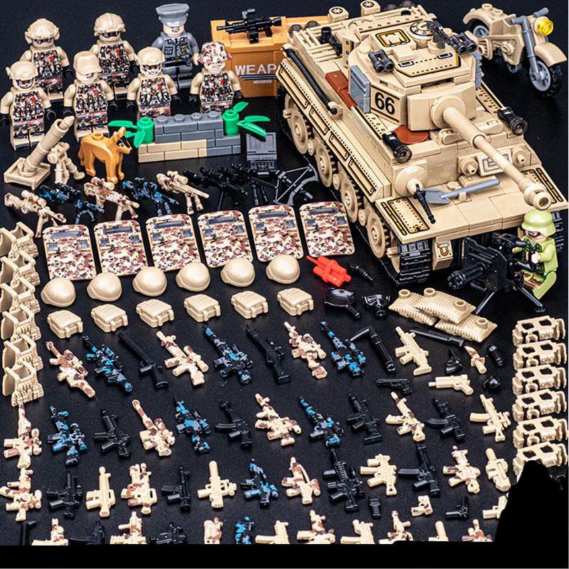 Tiger Tank Germany Specia Force Minifigures Lego Compatible WW2 Germany Sets
