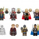 Mighty Thor Gorr Star-Lord Korg Valkyrie Minifigures Lego Compatible New Thor Set