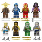 Gold Samurai Sword Ninjago Minifigures Lego Compatible Toy