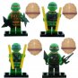 Leonardo Raphael Michelangelo Donatello Minifigures Lego Compatible TMNT Sets