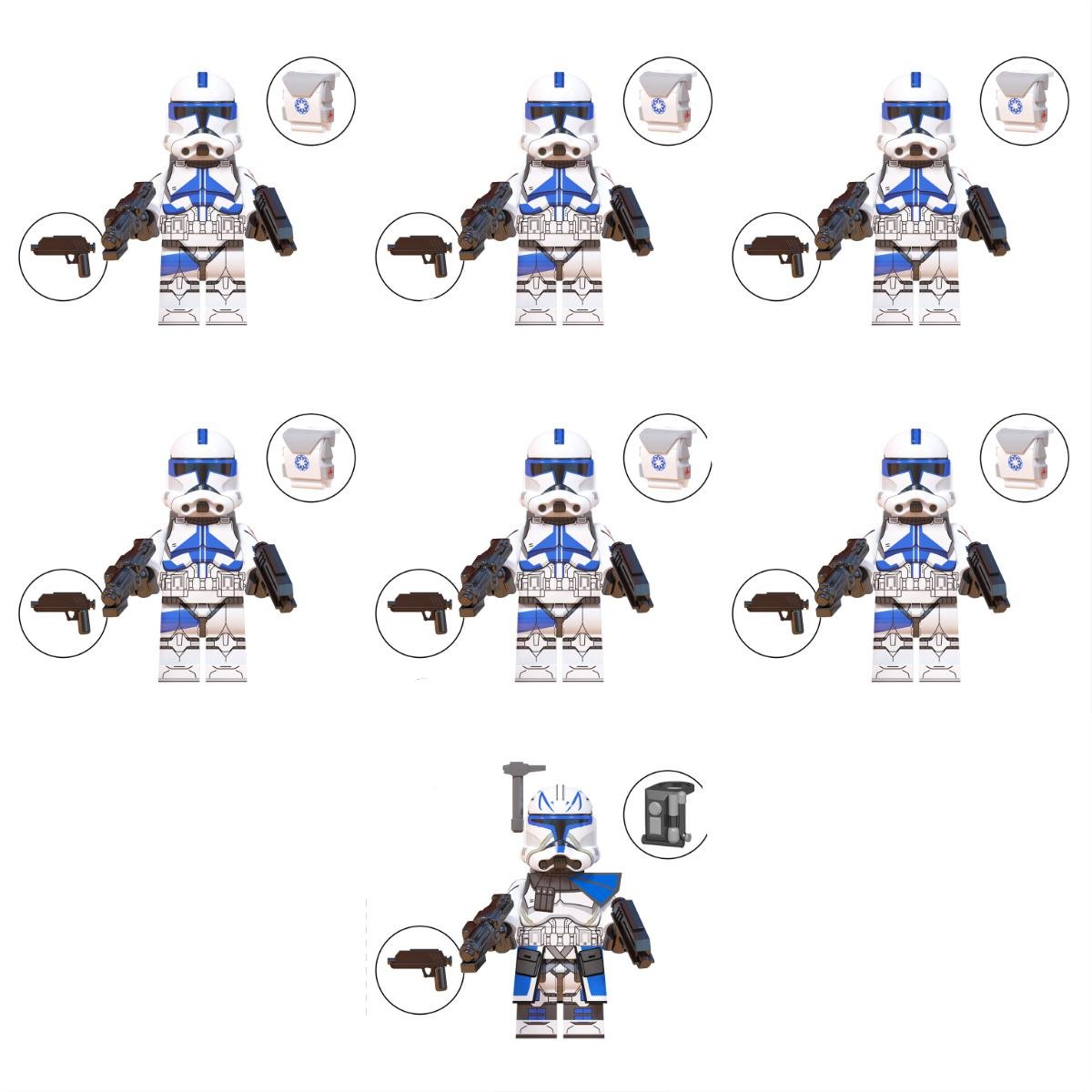7pcs Kix Rex Minifigures Lego Compatible Star Wars The Clone Wars Sets