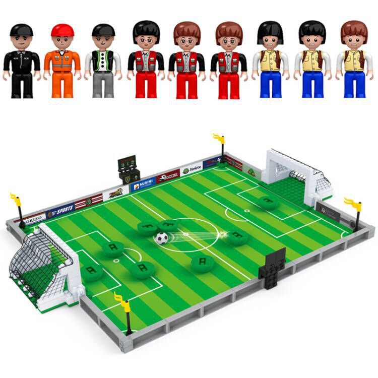 Football pitch Footwear Minifigures Lego Compatible The football World Cup Set