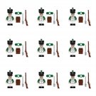 9pcs Italian Iight Infantry Minifigures Lego Compatible European Seven Years War Sets