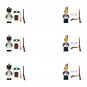 Italian Iight Infantry VS Dutch Dragoon Minifigures Lego Compatible European Seven Years War Sets