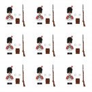 9pcs Swiss Grenadier Minifigures Lego Compatible European Seven Years War Sets