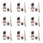9pcs Swiss Grenadier Minifigures Lego Compatible European Seven Years War Sets