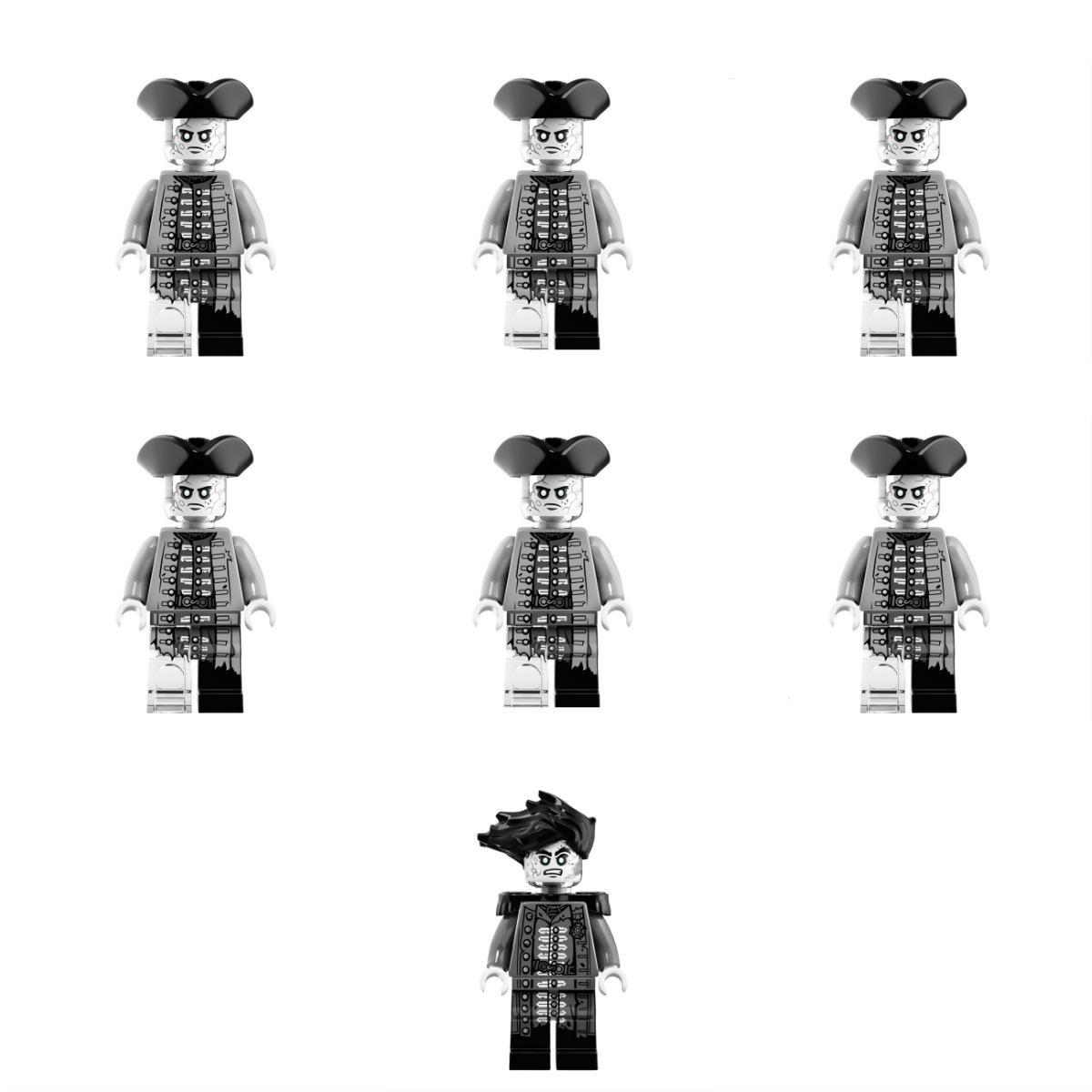 7pcs Salazar Ghost Mariner Minifigures Lego Compatible Pirates of the Caribbean Sets