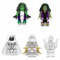 Moon Knight VS She-Hulk Minifigures Lego Compatible Super Heroes Sets