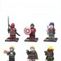 Captain Britain Fluoroscopy eye Deadpool Captain America Minifigures Lego Compatible Avengers Sets