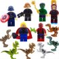 Avengers Super Hero VS Jurassic World Dinosaur Minifigures Lego Compatible Movie Toy