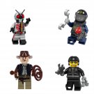 Bad Cop Robo SWAT chase Indiana Jones Minifigures Lego Compatible Movie Sets