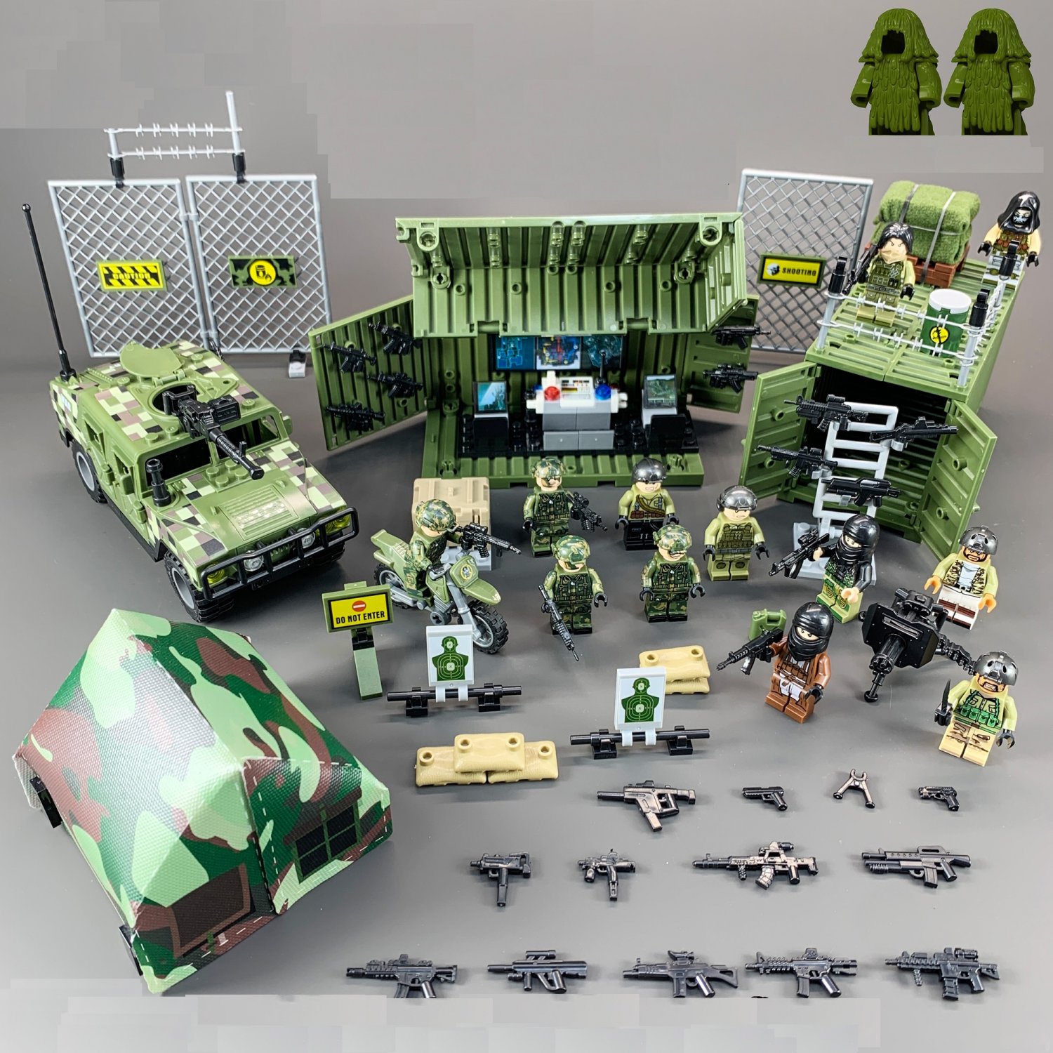 Combat Applications Group Operations-Room Minifigures Lego Compatible Military base Sets