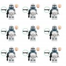 9pcs Wolfpack Clone Trooper Comet Minifigures Lego Compatible Clone Army Sets