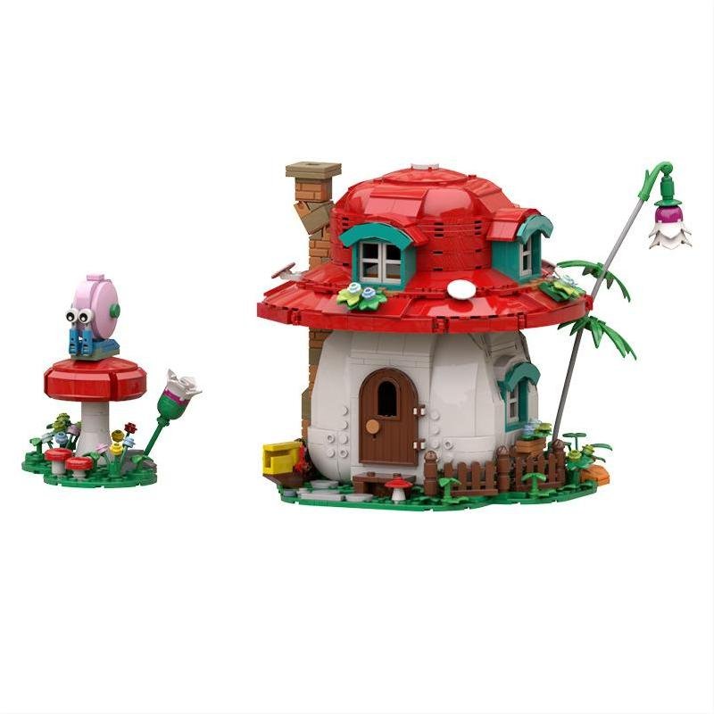 Natural magic mushroom house Minifigures Lego Compatible Toy