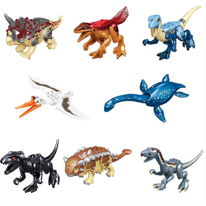 Pyroraptor Atrociraptor Ankylosaurus Minifigures Lego Compatible ...