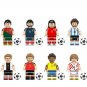 2021 Football World Cup Ronaldo Benzema Messi Minifigures Lego Compatible Football stadium Sets