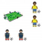 2021 World Cup Football Brazil VS French Minifigures Lego Compatible Football stadium Set
