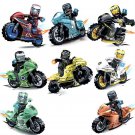 Iron Man Grand Prix motorcycle racing Minifigures Lego Compatible Super Heroes Sets